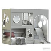 Solid Wood Children Bed