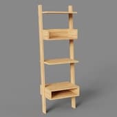 pergola solid teak shelving