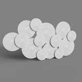 panel silver discs bd-136577