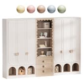 custom-made children's room cabinet with arched element