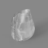 avrora vase, transparent