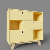 anji's chest of drawers-2 mustard