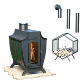 outdoor fireplace