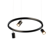 hanging ring with track lights loop track