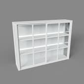 high cabinet with led double illumination, art. 616 led, 1400x1050x310, white