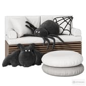 upholstered window seat 004 \ cushions