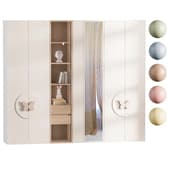 custom-made children's room cabinet with mirror
