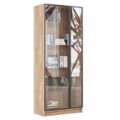glass bookcase