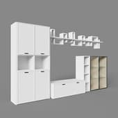 set with a section for rimini tv white