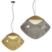 Masiero Antesia S1 26 Dimmable LED Blown Glass Pendant Lamp