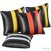 pillow made of genuine sheepskin leather 3