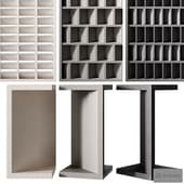 modular decorative partition wall mistral by mutina