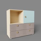 archie's bedside table-1 greenish plywood