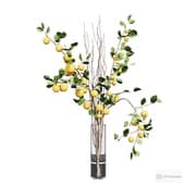 bouquet of birch and apple twigs in a vase