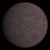 smooth brown brick with dark grout bricks violet dark mortar