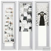set of roller blinds for children's room