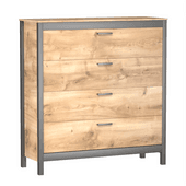 4-drawer chest of drawers in loft style