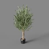 artificial tree twist olive with fruits 140 cm
