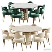 DINING TABLE MARLON, Chaplin Chair By Mezzo