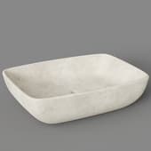 sakura white natural marble sink