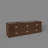 shelf with 2 wide drawers, art. 377, 1400x460x390