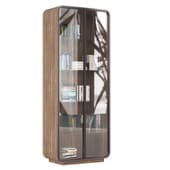 glass bookcase