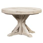 Benchwright Round Pedestal Extending Dining Table