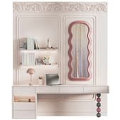shelving with a workplace for a children's room 17