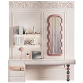 shelving with a workplace for a children's room 17