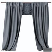 Curtain on fabric hinges 3