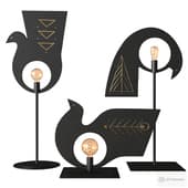 av metal pavoncelle trio lamp