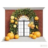 entrance group with mandarins