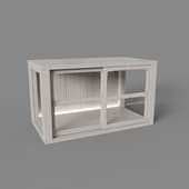 large low cabinet with led backlight, art. 330 led, 700x407nx390, beige