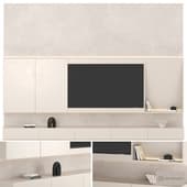 tv wall/ tv wall with decor