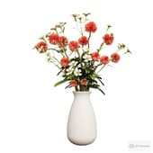 asters and daisies in a vase