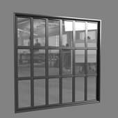 metal-plastic window in japanese style
