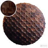 Wooden 3D Panel 01 Q | PBR | 4K