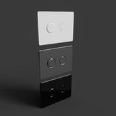 accento circle pneumatic button