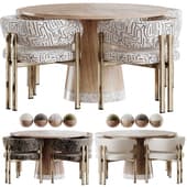 BAY WOOD chair and Piro Dining Table