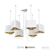 Hanging Chandelier Loft IT Street Loft1163-6WH