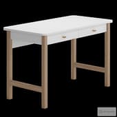 solid beech desk in white so'home art. 6428312 / gnr619