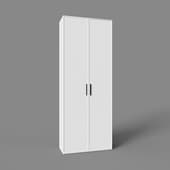 double-leaf cabinet rimini white, 886x404x2326 mm