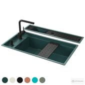 omoikiri kinaru pro 86-u/i sink and mixer