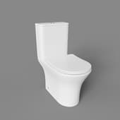 outdoor toilet bowl with cistern fortuna rimless cn9001