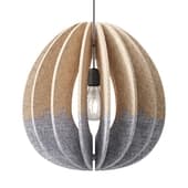 acoustic pendant lamp sono d450x375mm