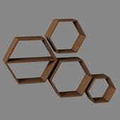 honeycomb shelves