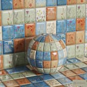 texture tile flowers