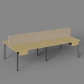 flex bench for four workstations 1