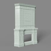 albion corner fireplace, olive color