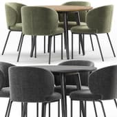CAMPO dining chair and RONDA dining table